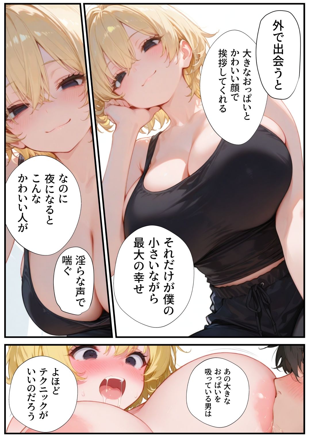 金髪爆乳のアパートのお隣さんは喘ぎ声がデカすぎる 画像4
