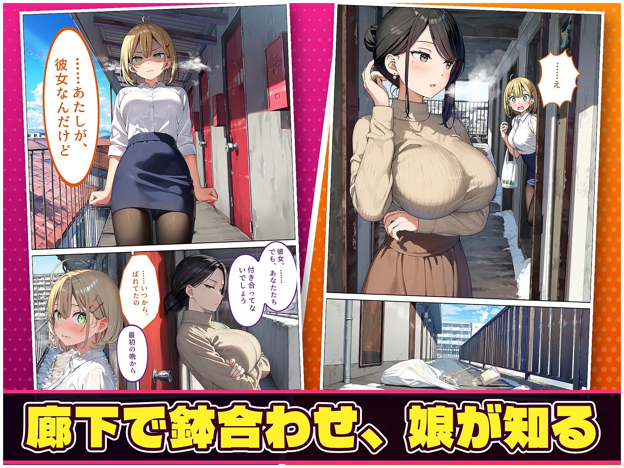 なりゆきで、母娘まとめて中出しする関係になった話〜彼氏のふりから始まる絶倫3P編〜 画像6