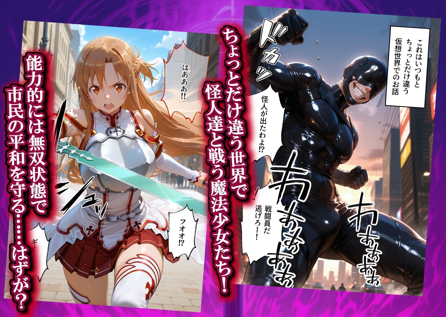 魔法少女 闇落ち 敗北ルートもう戻れない 繰り返される凌●と快楽で嫌なはずなのに…ソードアート編 画像1
