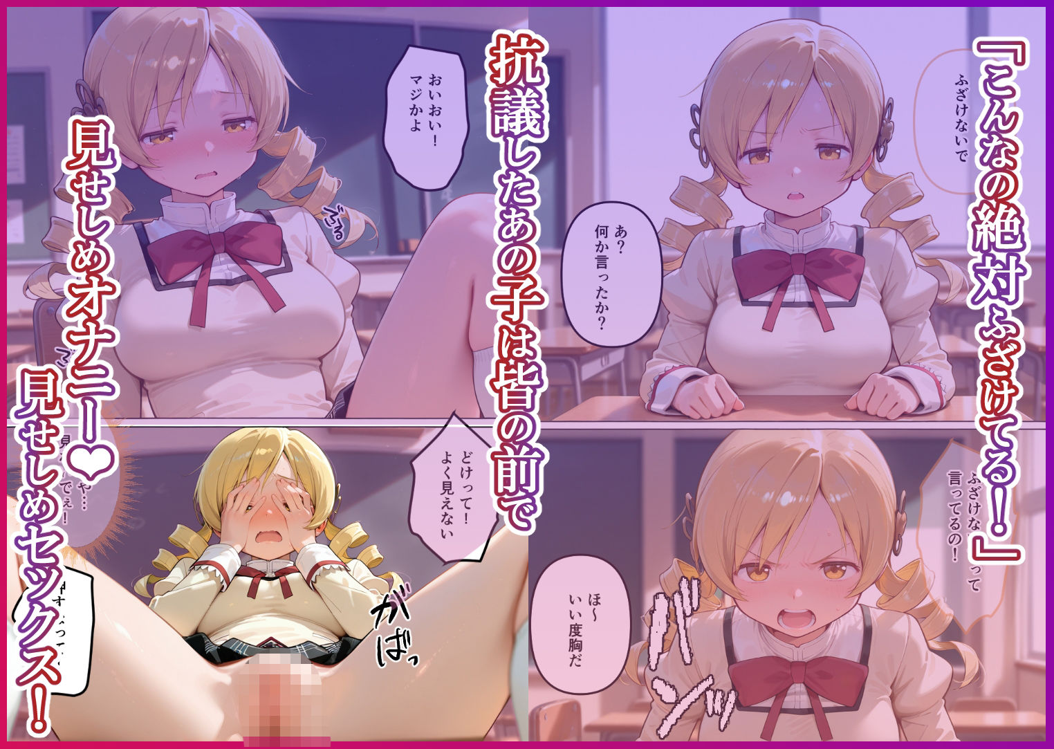 S○Xしないと即退学? 今日から全員強●性処理部 中出しでご奉仕ポイント大量GET快楽堕ち凌●学園 まど〇ギ編 画像2
