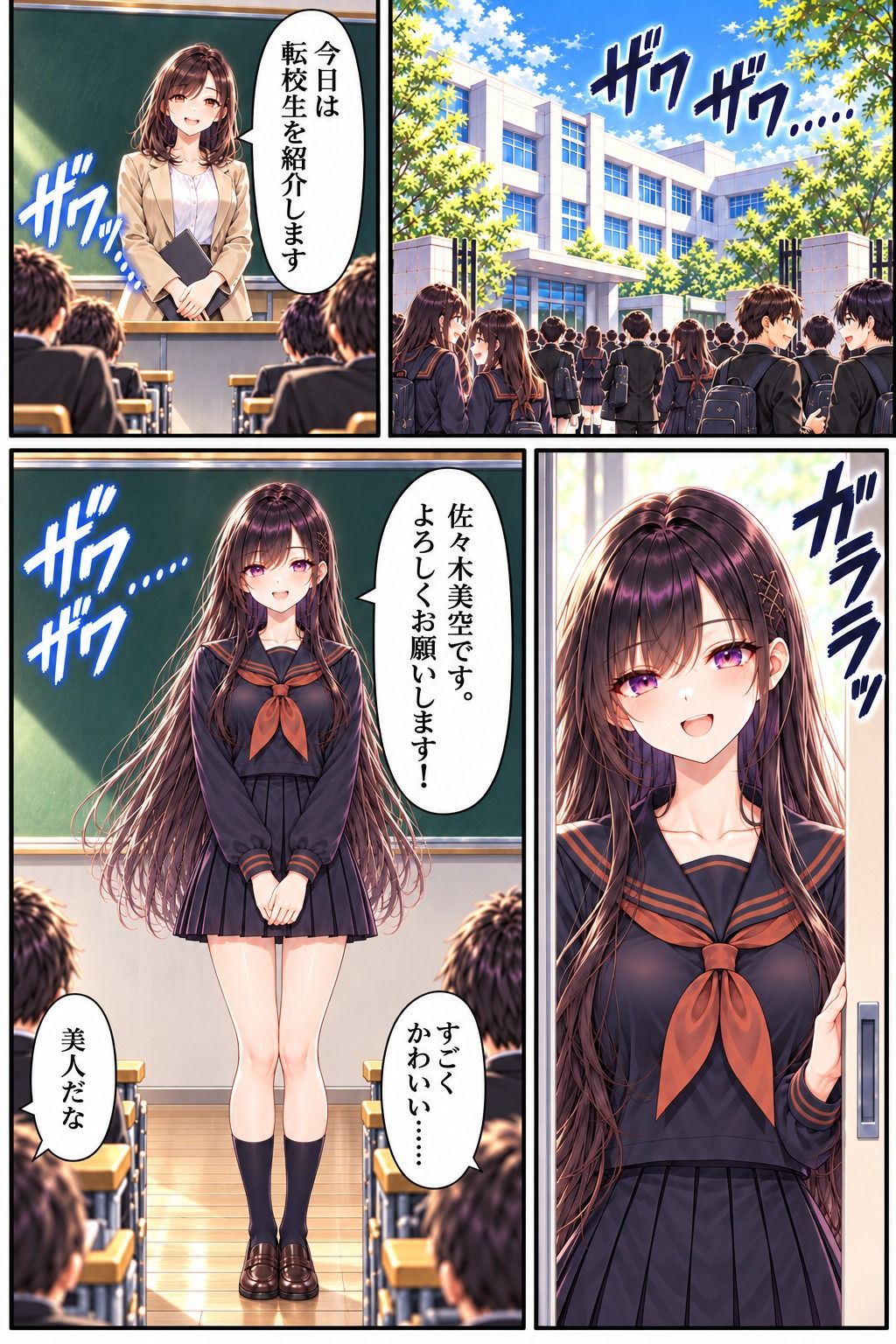 女幹部の佐々木さん 第一話「女幹部の転校」 画像1