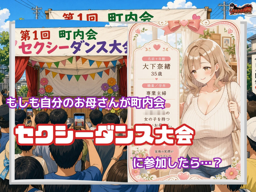 善さんシリーズ4・爆乳だらけの町内会セクシー水着ダンス大会！ サンプル画像 1