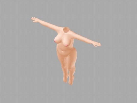 3D女性素体データ集 Vol.2 (成人版)のサンプル画像 1