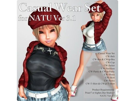 Casual Wear Set for Natu Ver 3.1(Chocoンとこ) - FANZA同人