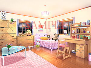 著作権フリー背景CG素材「女の子部屋」(キュキュキュのQのQ) - FANZA同人