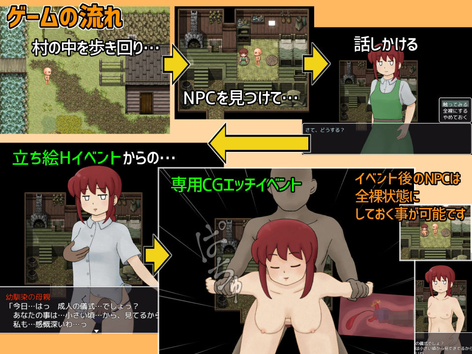 モブ顔NPC姦in自作RPG 画像1