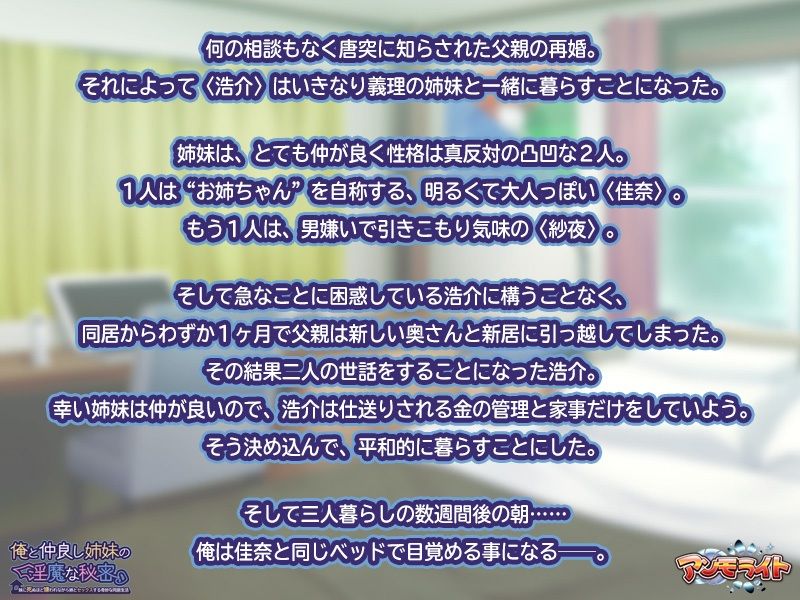 俺と仲良し姉妹の淫魔な秘密～妹に死ぬほど嫌われながら姉とセックスする奇妙な同居生活～画像no.2