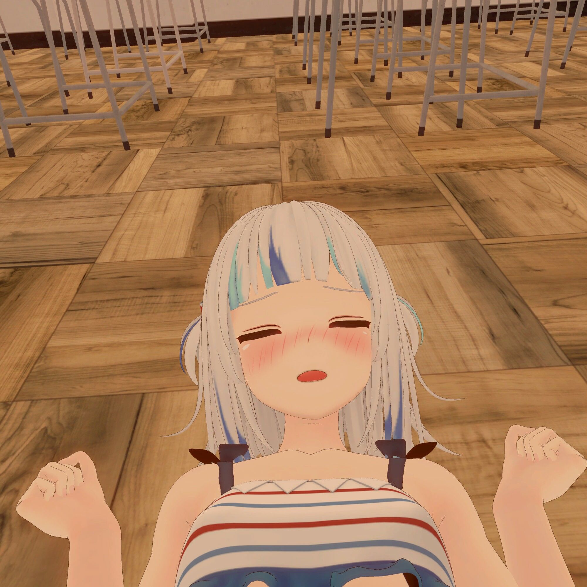 【VR/非VR 対応】サメちゃんと正常位えっち【日本語/English】 画像1