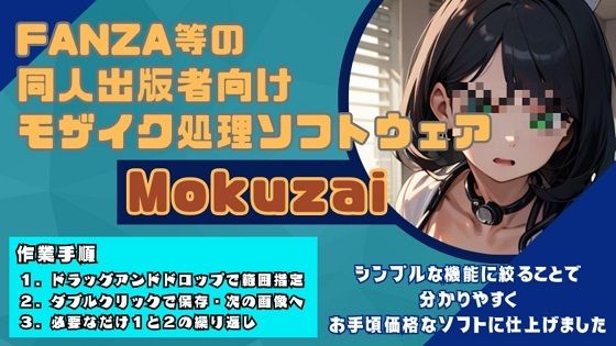 モザイク処理効率化ソフト「Mokuzai」(スタジオ アプリ) - FANZA同人