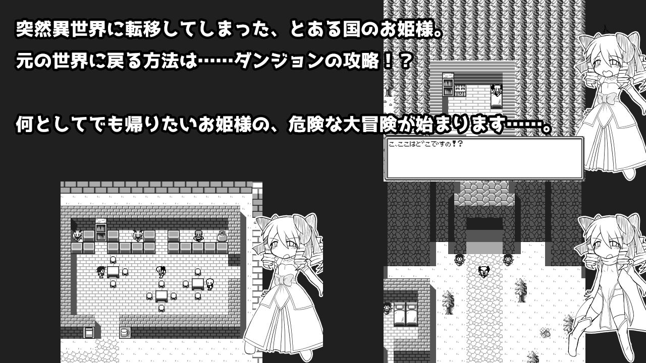 お姫様は異世界に転移したので冒険者になりましたRPG。のサンプル画像2