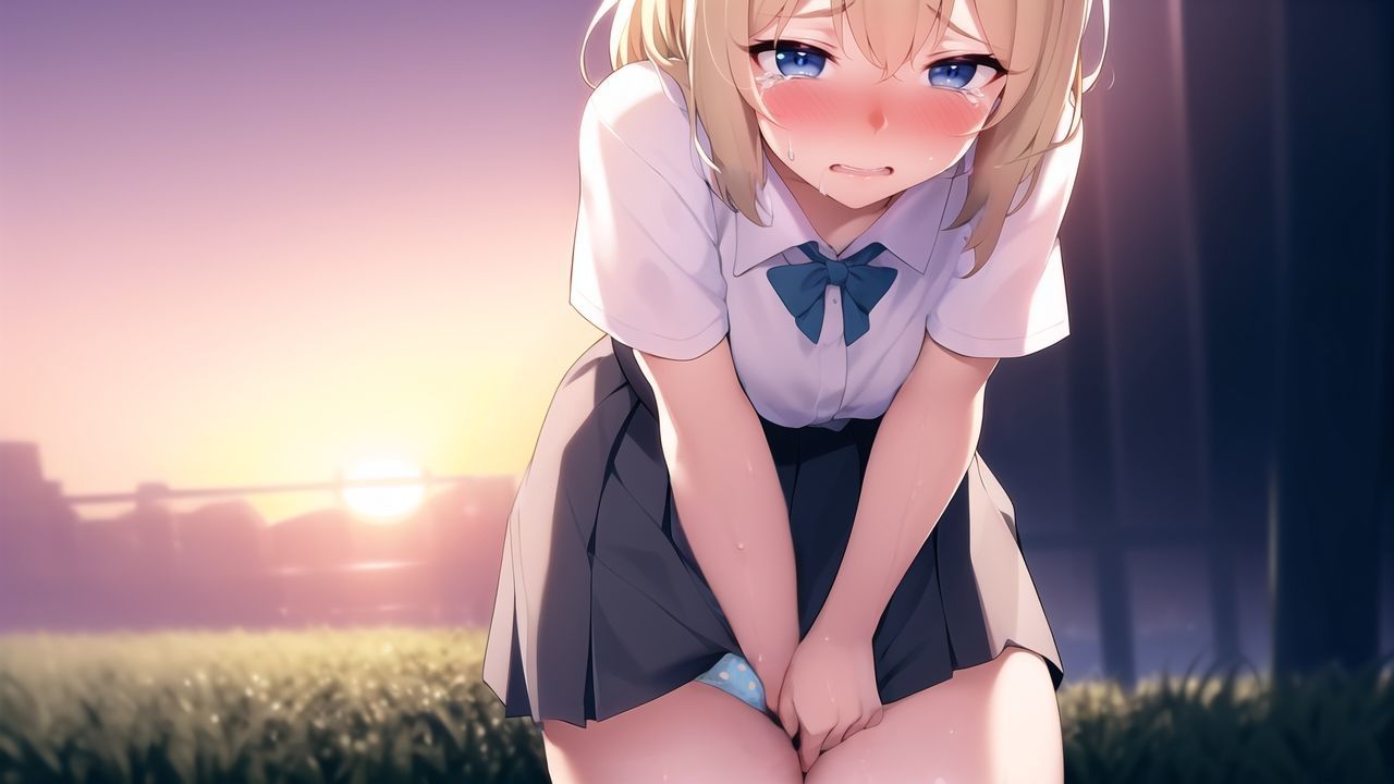 おもらしビジュアルノベル「ふたりだけのパーティー」 画像4