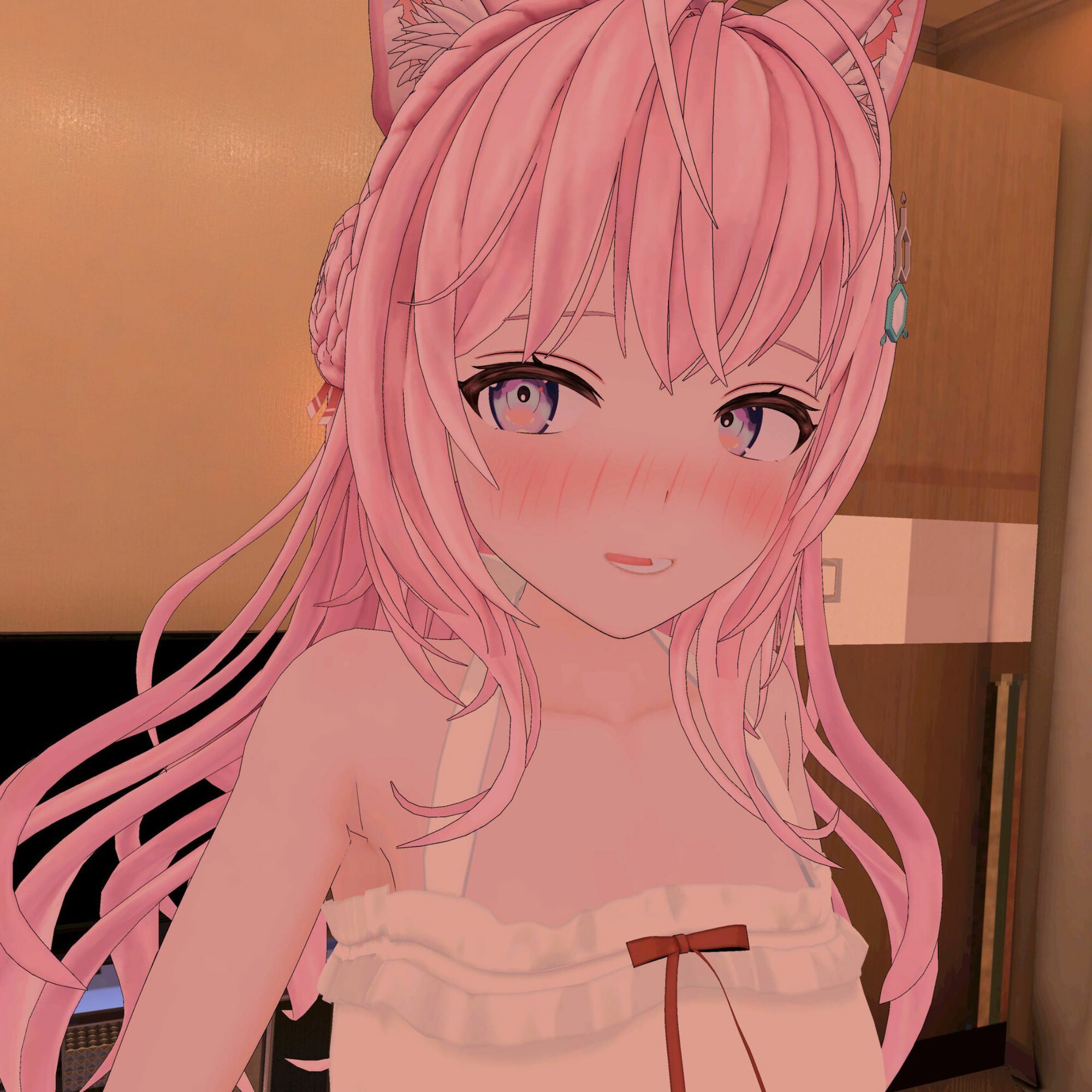 【VR対応】博衣こ〇りとホテルで騎乗位えっち【日本語/English】 画像1