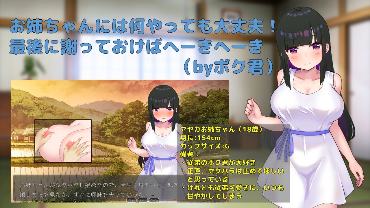ボクのセクハラは大体許してくれる従姉を孕ませる夏休みSLG GoatmanBB エロ画像2