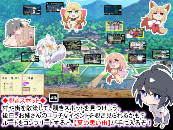 おきつねさまとおねショタ夏日記W――ダブルお姉ちゃんとひみつののぞき穴 画像7