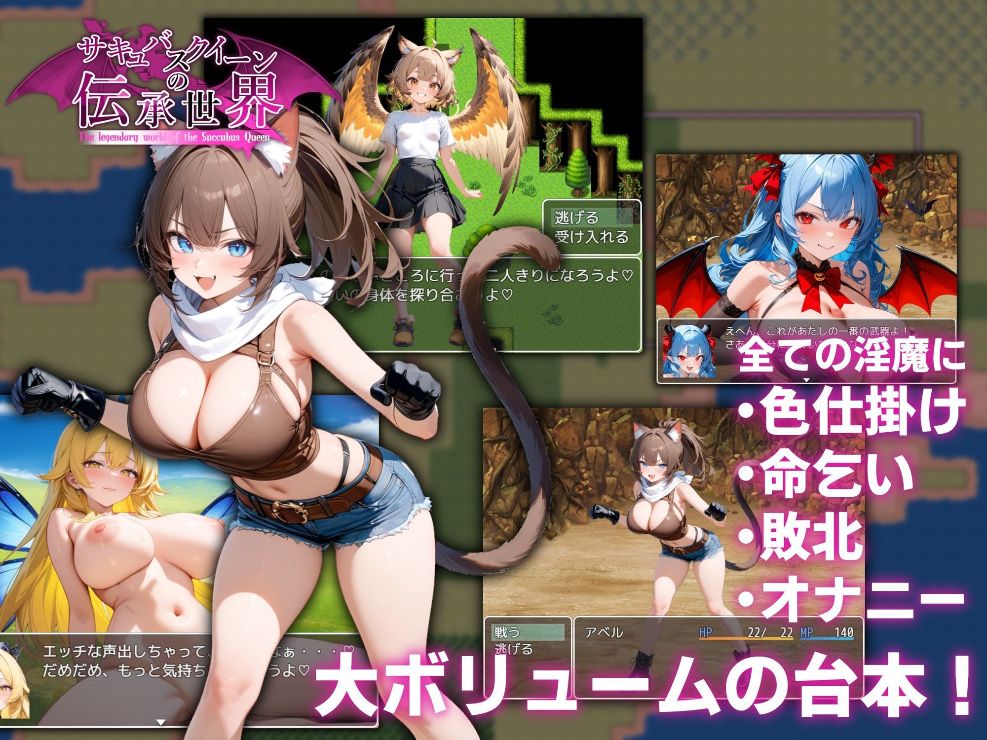 サキュバスクイーンの伝承世界〜マゾと淫魔と誘惑レベルドレイン色仕掛け〜 画像1