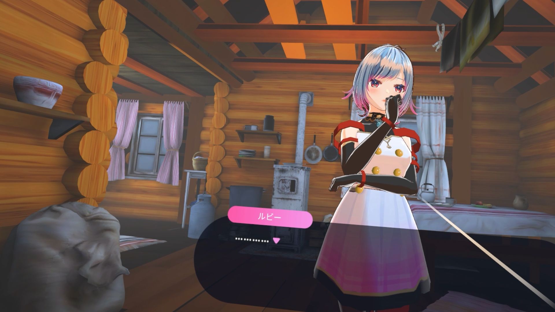 サンプル画像2:【VR専用アクションゲーム】勇者のカノジョ  ゴブリンを討伐する(ハーフトーンドット) [d_577088]