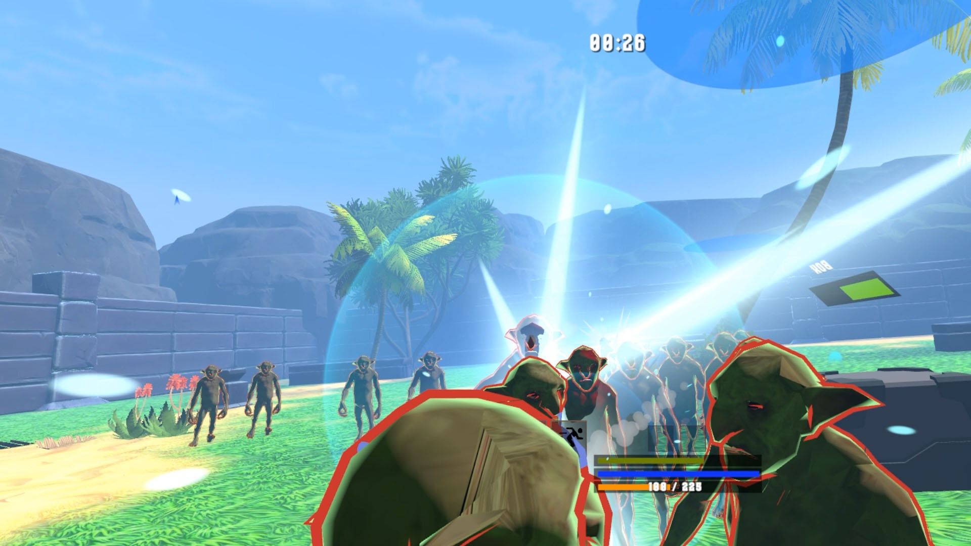 サンプル画像4:【VR専用アクションゲーム】勇者のカノジョ  ゴブリンを討伐する(ハーフトーンドット) [d_577088]