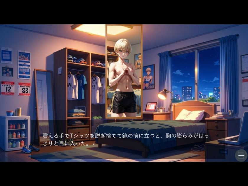 サンプル画像3:駅伝部の仲間から薦められた謎のエナジードリンクを飲んで女体化してしまった男(YYINSPIRATION) [d_580010]