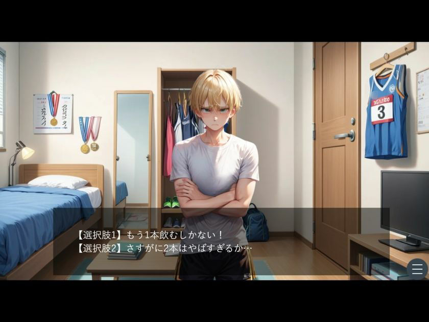 サンプル画像4:駅伝部の仲間から薦められた謎のエナジードリンクを飲んで女体化してしまった男(YYINSPIRATION) [d_580010]