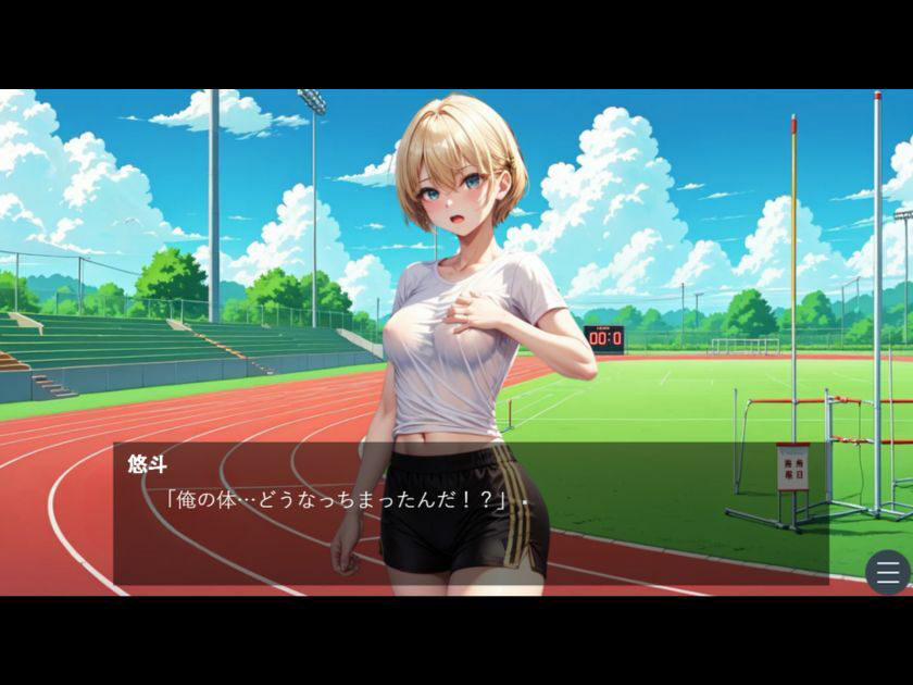 サンプル画像5:駅伝部の仲間から薦められた謎のエナジードリンクを飲んで女体化してしまった男(YYINSPIRATION) [d_580010]