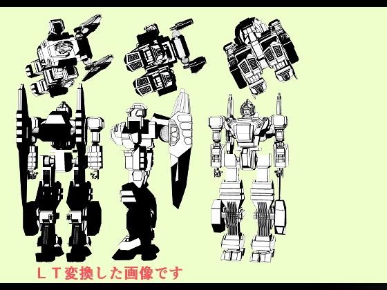 クリップスタジオ専用3D可動オブジェクトのロボット 画像2