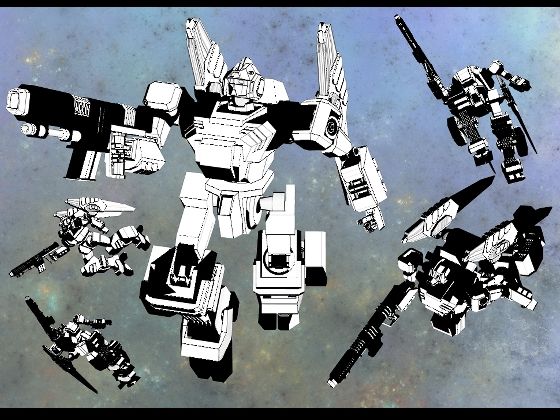 サンプル画像5:クリップスタジオ専用3D可動オブジェクトのロボット(神威獅鳳) [d_623566]