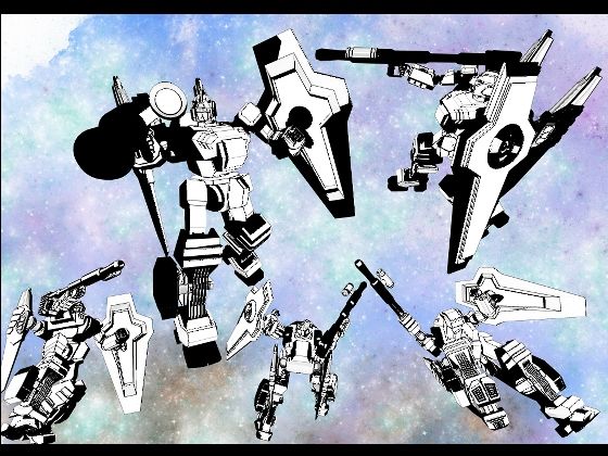 サンプル画像6:クリップスタジオ専用3D可動オブジェクトのロボット(神威獅鳳) [d_623566]