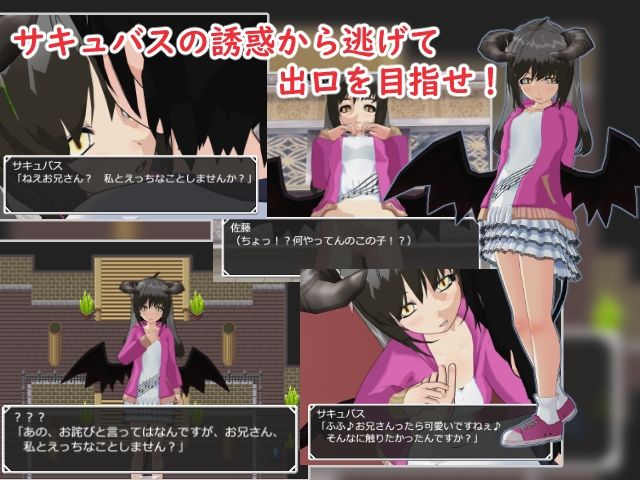 サンプル画像1:誘惑するサキュバス達の館-受け入れてしまうと逆レ○プ！-(もふんこ幻想会) [d_627747]