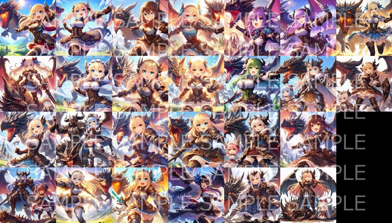 萌え系美少女ファンタジーイラスト素材集「ドラゴン使い」 画像7