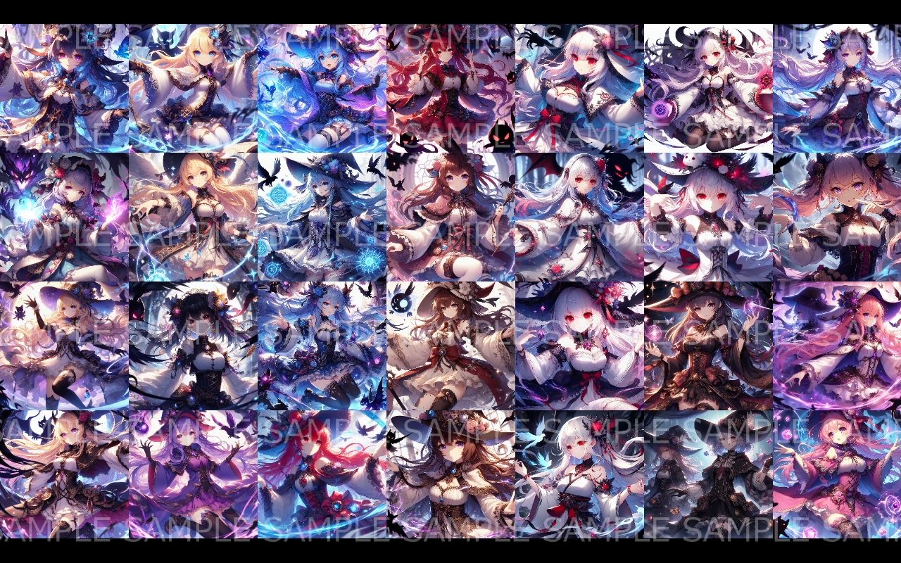 萌え系美少女ファンタジーイラスト素材集「魔法使い」 画像7