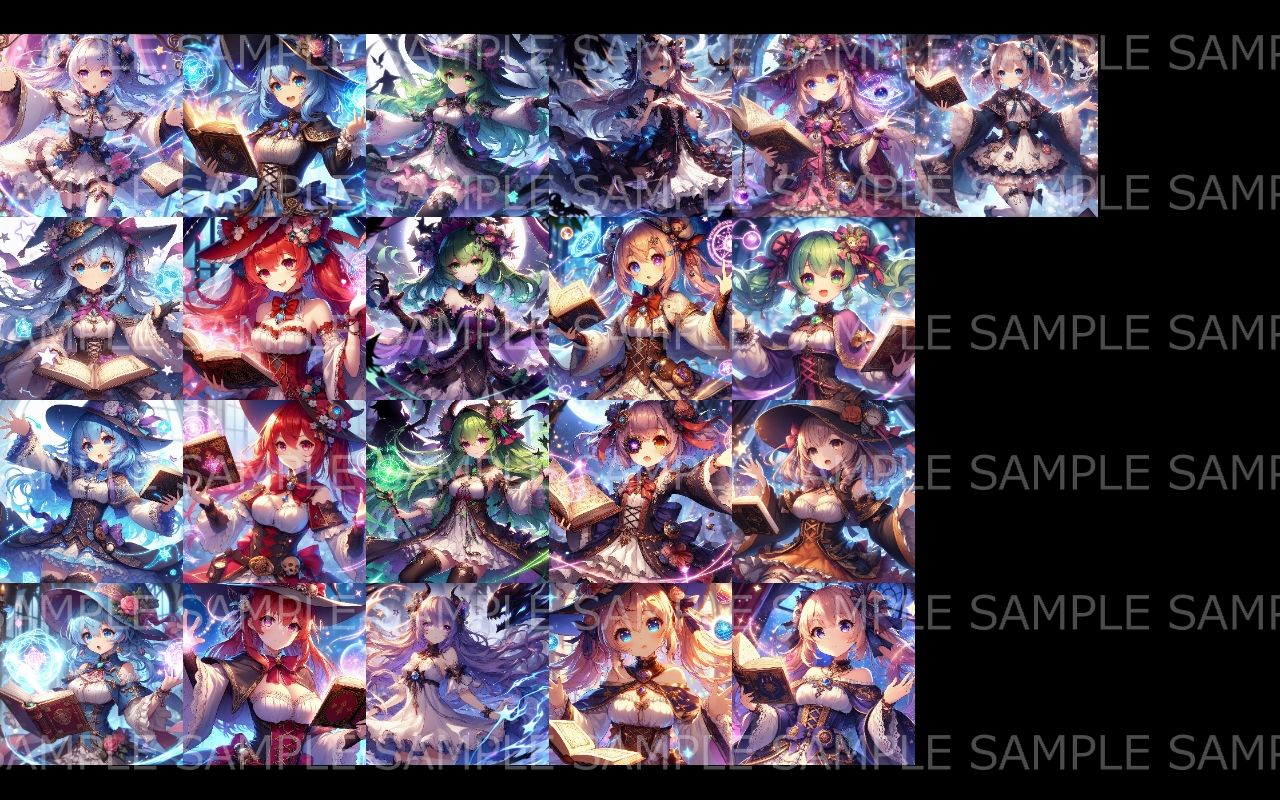 萌え系美少女ファンタジーイラスト素材集「魔法使い」 画像8