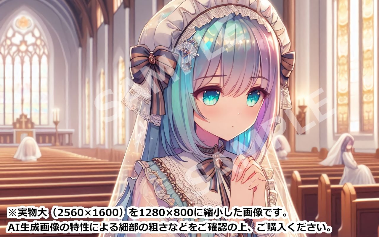 サンプル画像5:萌え系美少女ファンタジーイラスト素材集「聖職者」(幻想鍛冶工房) [d_630802]