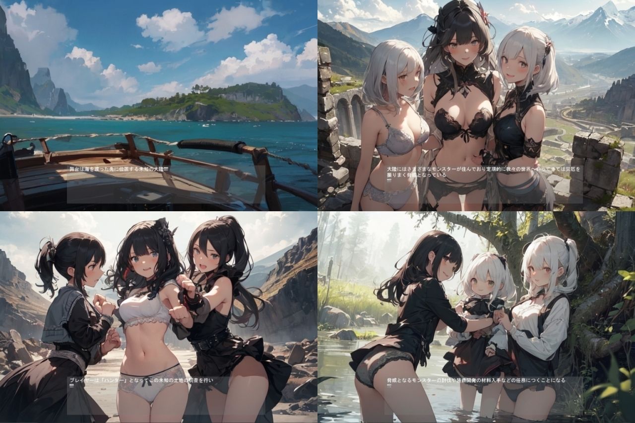 サンプル画像1:Monstr Girl Hunter(vagrantsx) [d_633397]