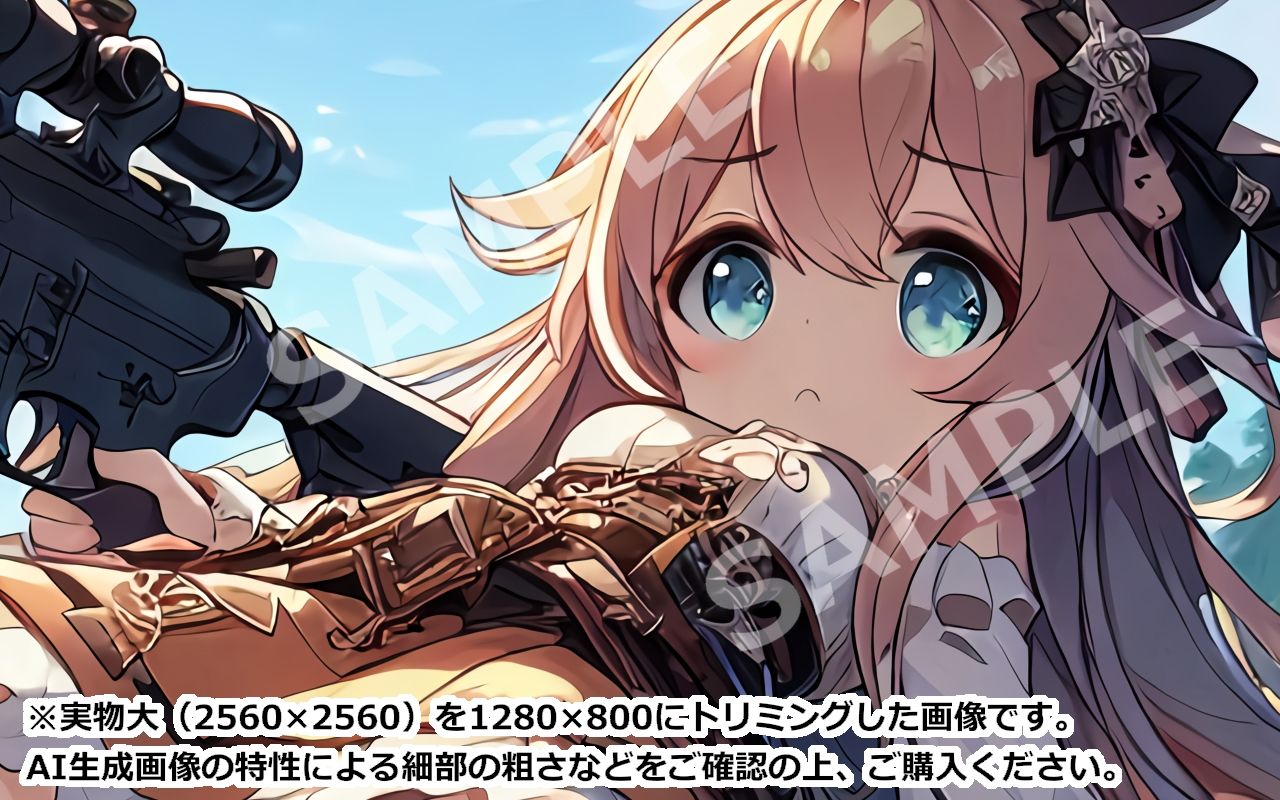 サンプル画像4:萌え系美少女ファンタジーイラスト素材集「スナイパー」(幻想鍛冶工房) [d_636198]