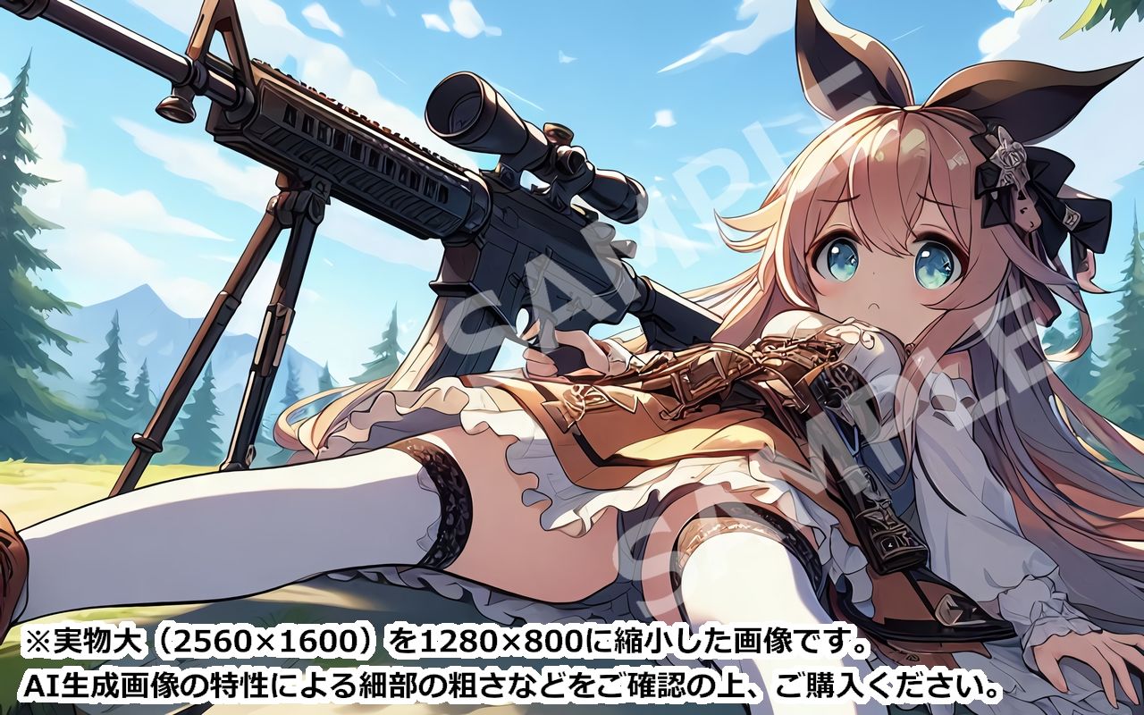 サンプル画像5:萌え系美少女ファンタジーイラスト素材集「スナイパー」(幻想鍛冶工房) [d_636198]