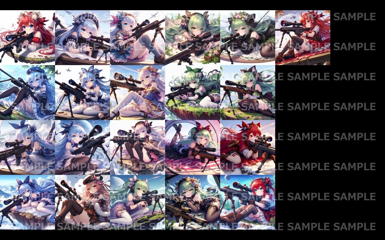 萌え系美少女ファンタジーイラスト素材集「スナイパー」 画像8