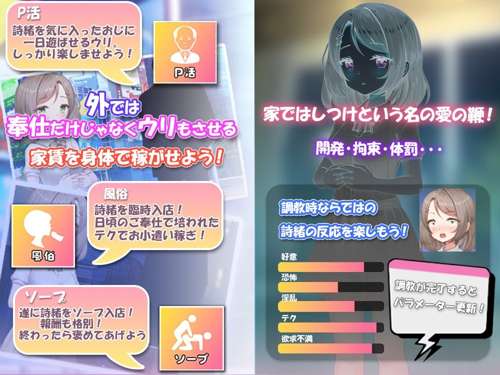 サンプル画像2:無垢な少女を俺好みに染めるまで〜家なき少女を拾ってえっちに開発！ 甘やかすも虐めるもすべては俺次第〜(まいんマイン) [d_637490]