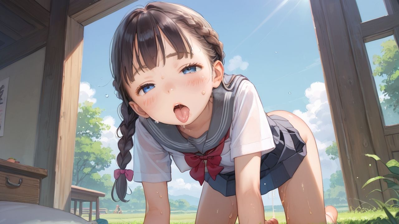 つるぺた制服美少女 その6 ぷにあな エロ画像6
