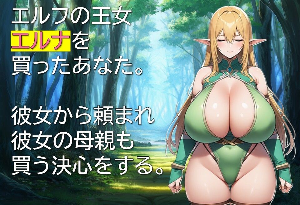 サンプル画像1:エルフ隷属記〜色欲に沈む母娘〜(ギンユウシジン) [d_648097]