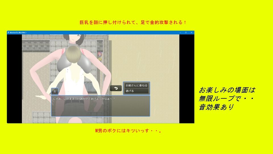 サンプル画像1:痴女の女ボスに戦いを挑む勇者(柳原平和) [d_662173]