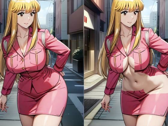 サンプル画像1:とある婦警の服消しスクラッチ(らいおんへっど) [d_662237]