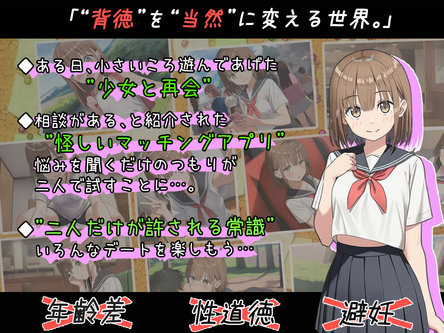 サンプル画像2:常識改変マッチング〜二人だけの特別ルール〜(いちえ工房) [d_665393]