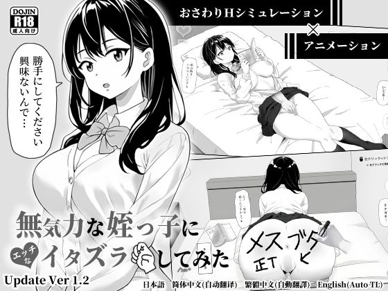 無気力な姪っ子にエッチなイタズラしてみた