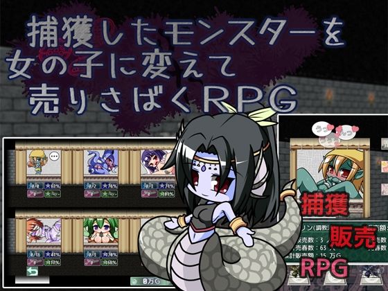 d_672623｜捕獲したモンスターを女の子に変えて売りさばくRPG【粗趣味】
