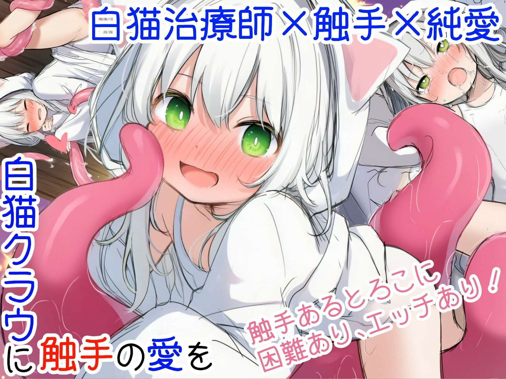 白猫クラウに触手の愛を〜触手の魔物と絆を深めて体液交換幸せHするお話〜 ツキマヒル エロ画像2