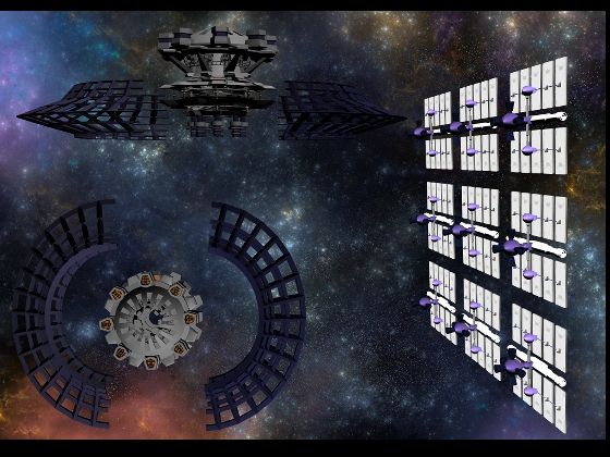 サンプル画像3:転移ゲートラプンツェルとソーラーパネル2種クリップスタジオ用3Dオブジェクト(神威獅鳳) [d_680537]