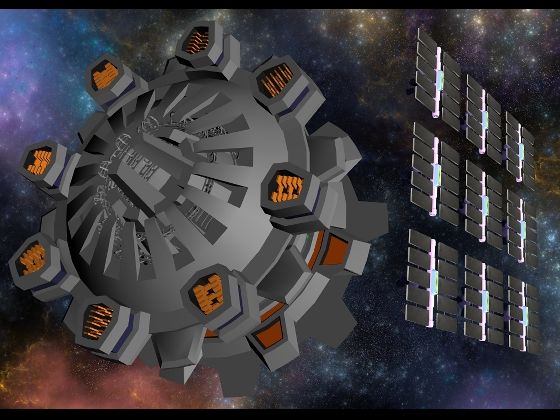 サンプル画像5:転移ゲートラプンツェルとソーラーパネル2種クリップスタジオ用3Dオブジェクト(神威獅鳳) [d_680537]