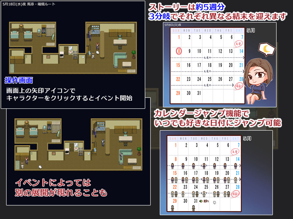 サンプル画像3:出張 自宅 妻 カメラ(竪穴式狸穴住居) [d_684490]