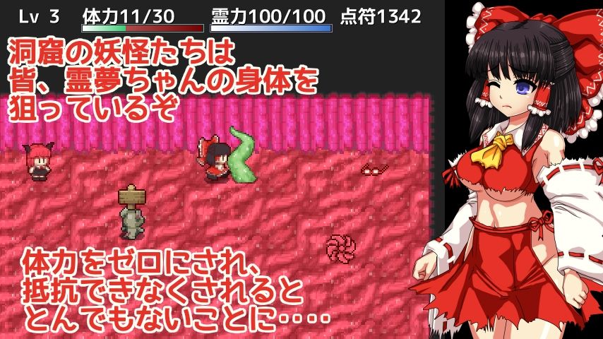 サンプル画像3:博麗霊夢の妖怪退治大作戦！(第N本舗) [d_687884]