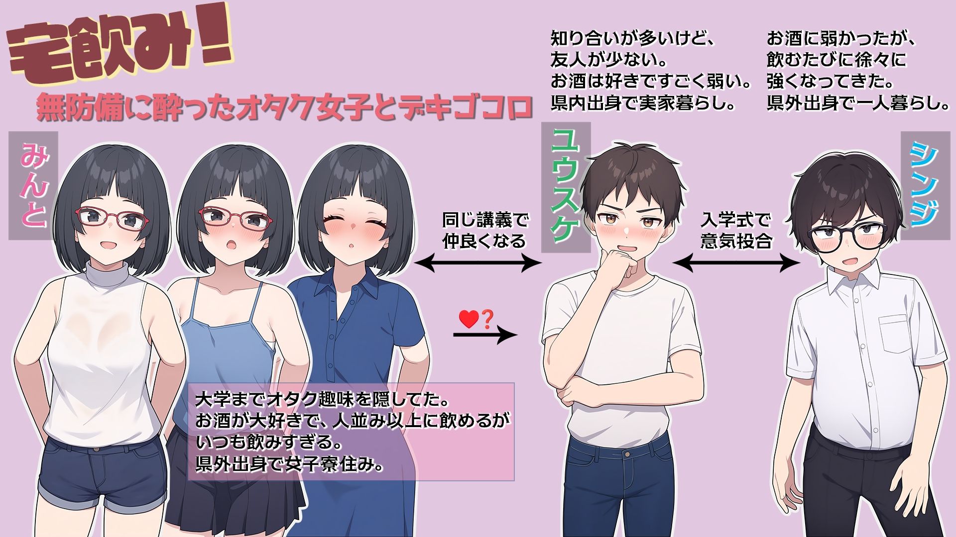 宅飲み!無防備に酔ったオタク女子とデキゴコロ 画像7